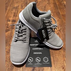 Travis Mathew Cuater The Daily Knit Lace Up Golf Shoes Gray NEW Mens Sz 8